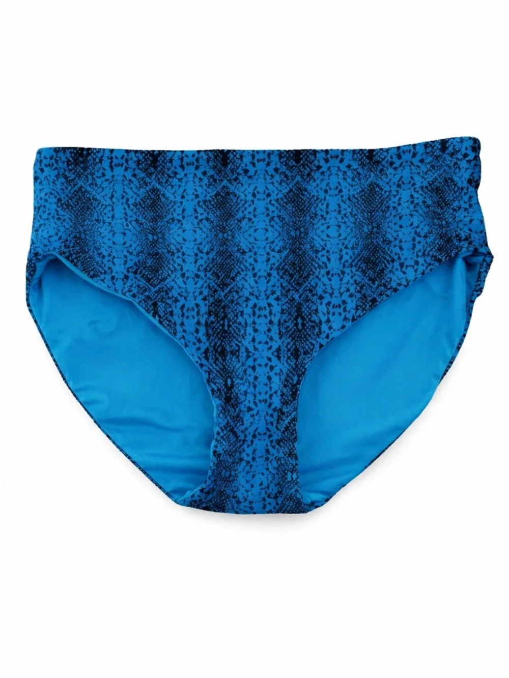 Coco Reef Blue Snake Print Reversible Bikini Bottom NWT Various